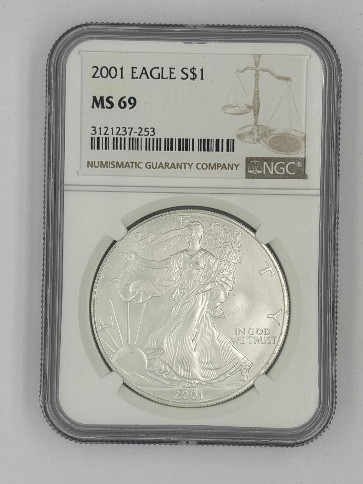 2001 Silver Eagle MS69