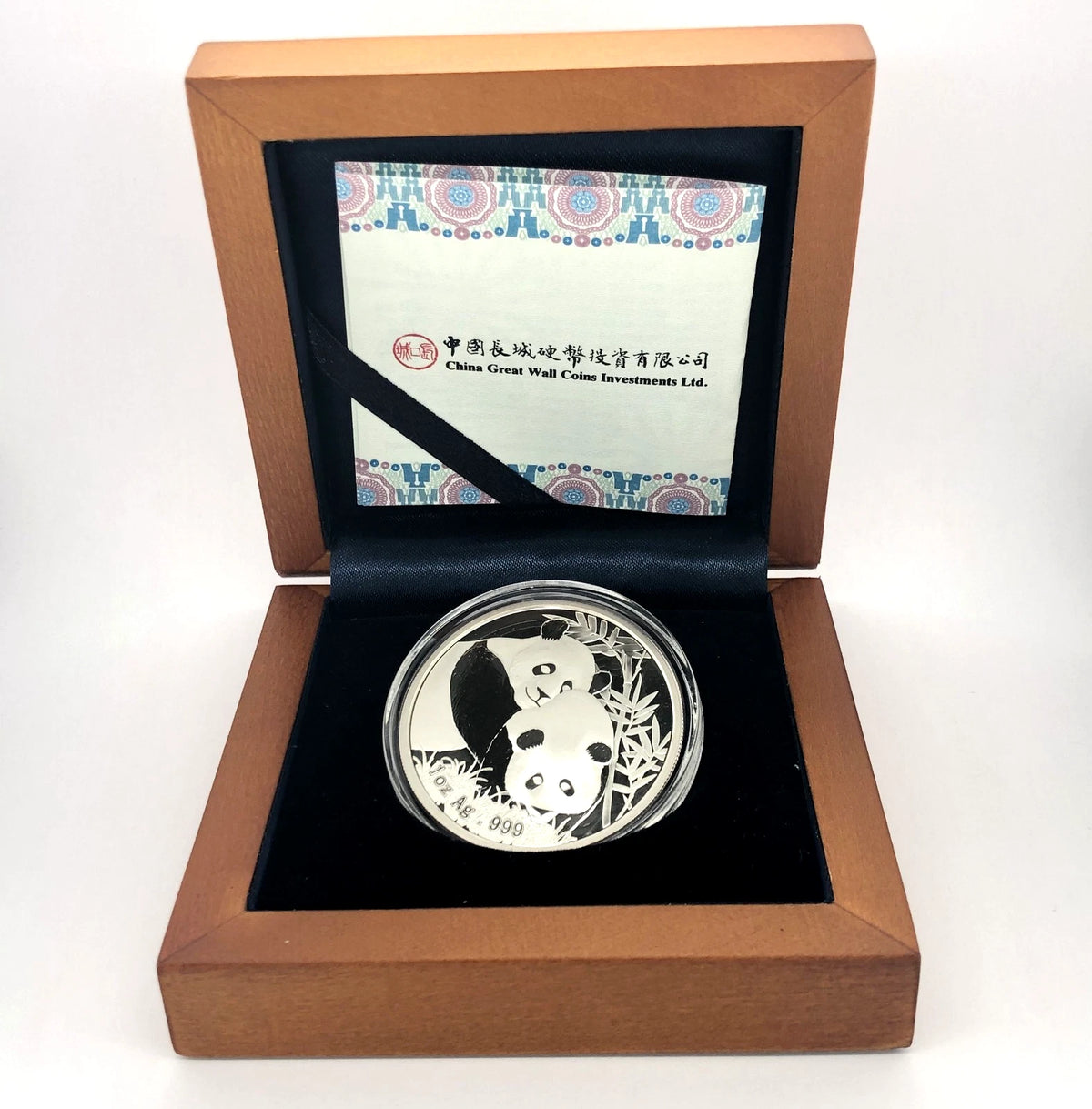 2012 Proof Chinese Silver Panda Singapore Int'l Coin Fair w/ Box & COA CB399